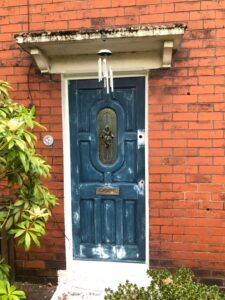 Front Door Preparation and Repainting in Charcoal Grey