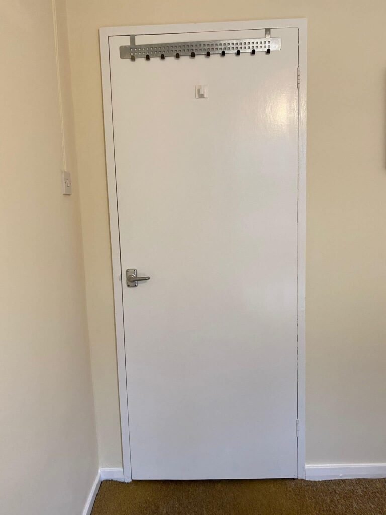 Interior Flush Door Preparation and White Repainting — after