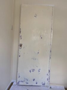 Interior Flush Door Preparation and White Repainting