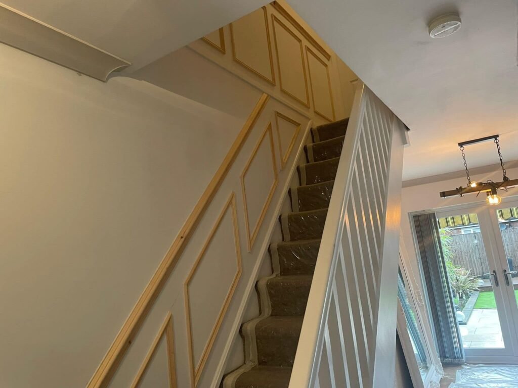 Hallway Panelling, Staircase and Kitchen Redecoration