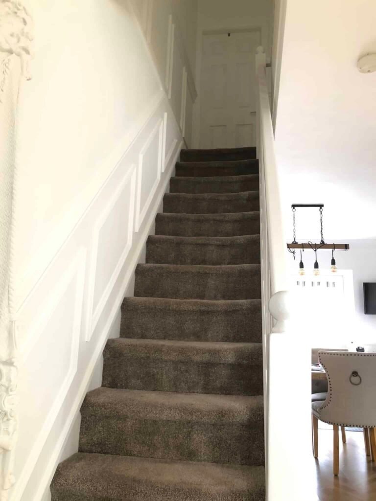 Hallway Panelling, Staircase and Kitchen Redecoration — after