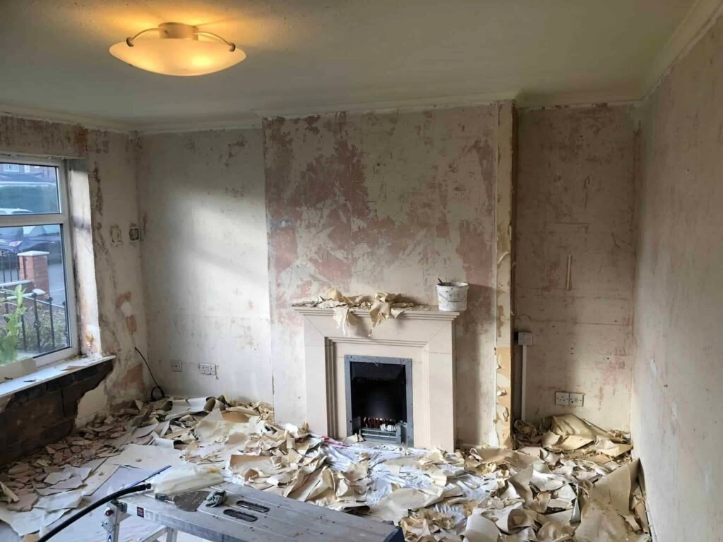 Whole-House Interior Redecoration and Wall Preparation
