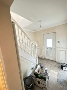 Ashton Lane – Panelled Hallway and Living Room Redecoration
