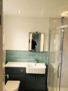 New-Build Interior Painting with a Vaulted Stairwell