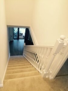 Coordinated Home Interiors with Navy and Neutral Finishes