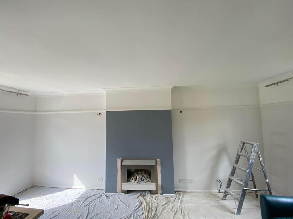 Great design, future wall decorating, before progress, and after