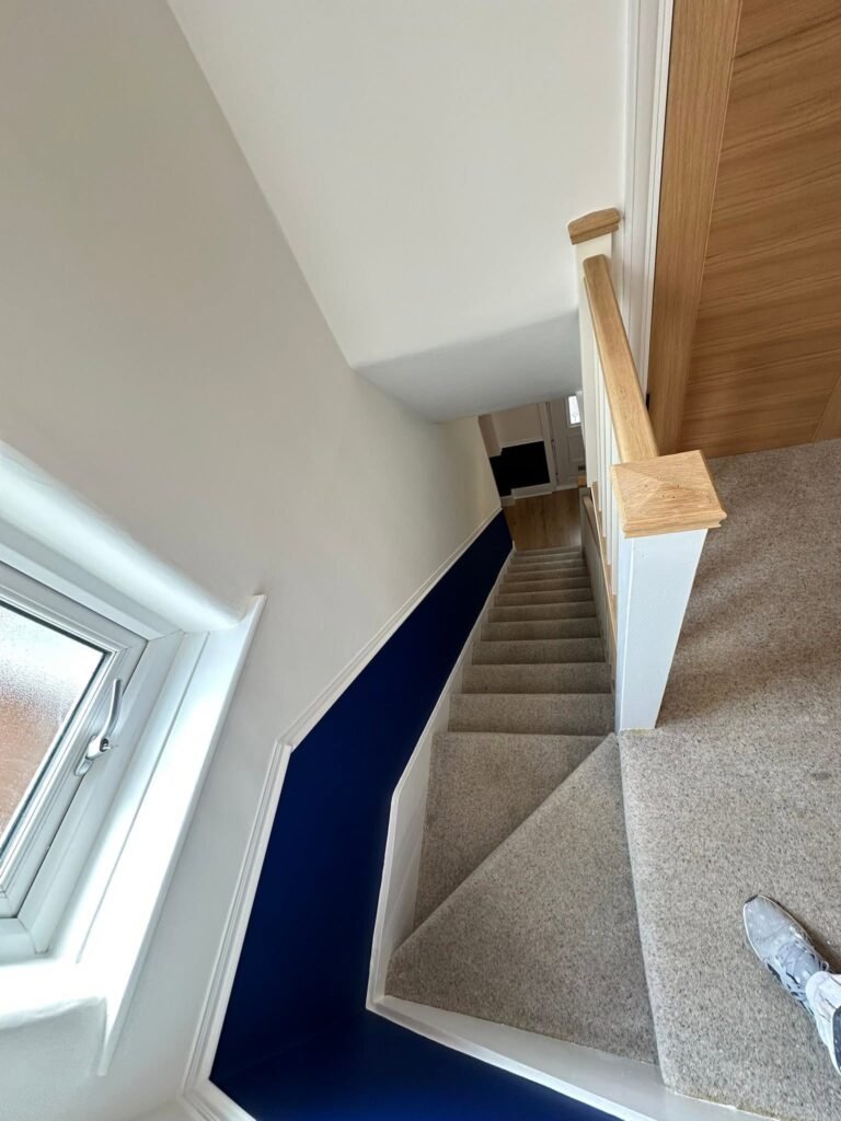 Navy Staircase and Whole-Home Redecoration