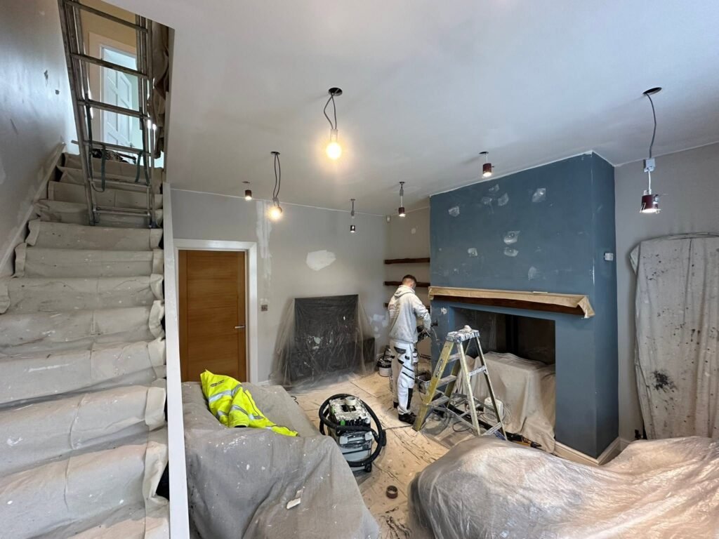 Living Room, Kitchen and Hallway Transformation — before