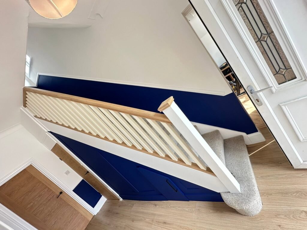 Navy Staircase and Whole-Home Redecoration