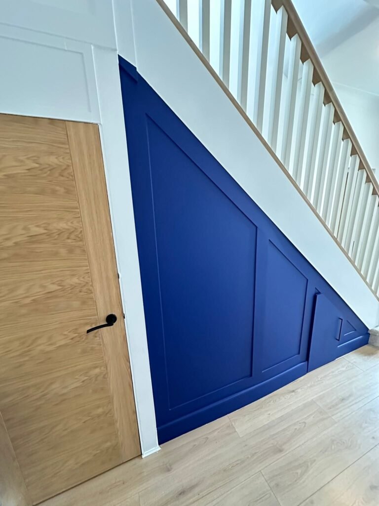 Navy Staircase and Whole-Home Redecoration