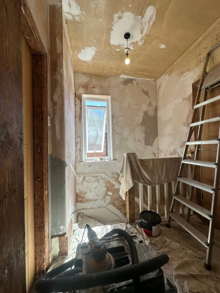 Navy Staircase and Whole-Home Redecoration