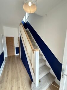 Navy Staircase and Whole-Home Redecoration